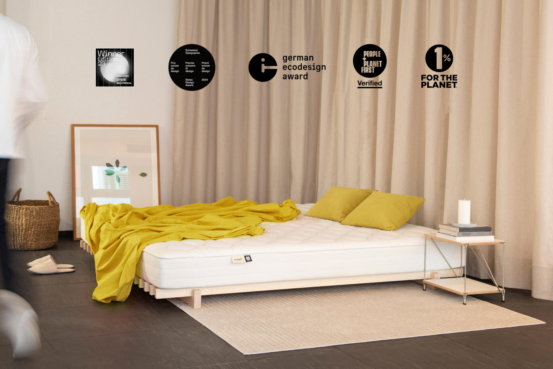 Ausgezeichnetes Design für sorglosen Schlaf