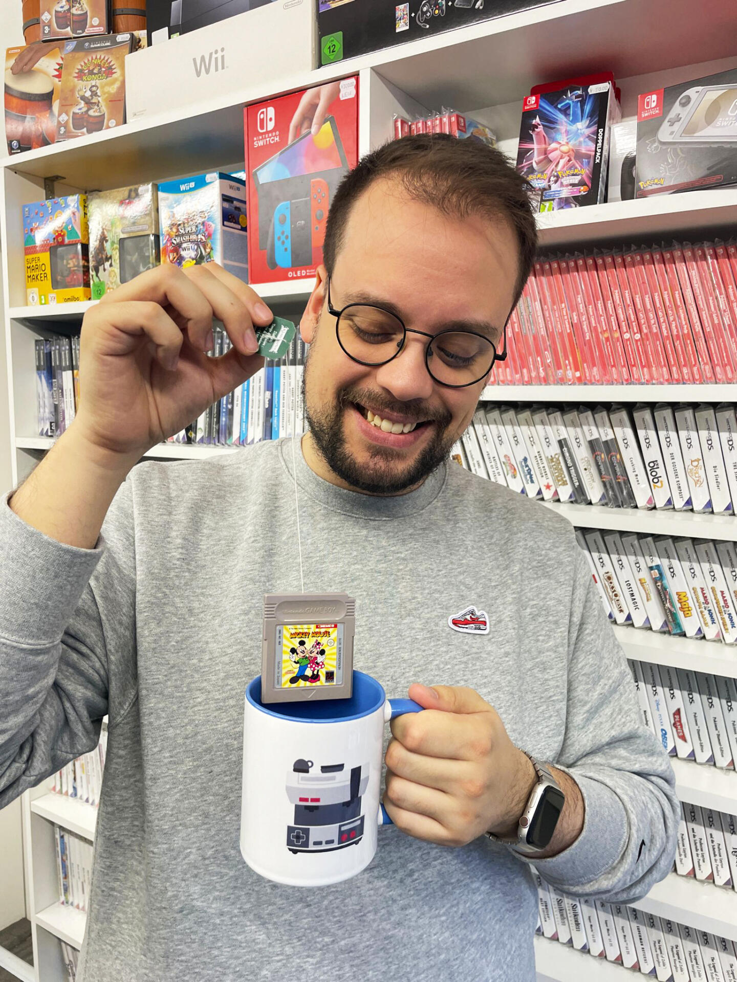 Nelson, einer von vielen freiwilligen Helfern bei der Zockbar